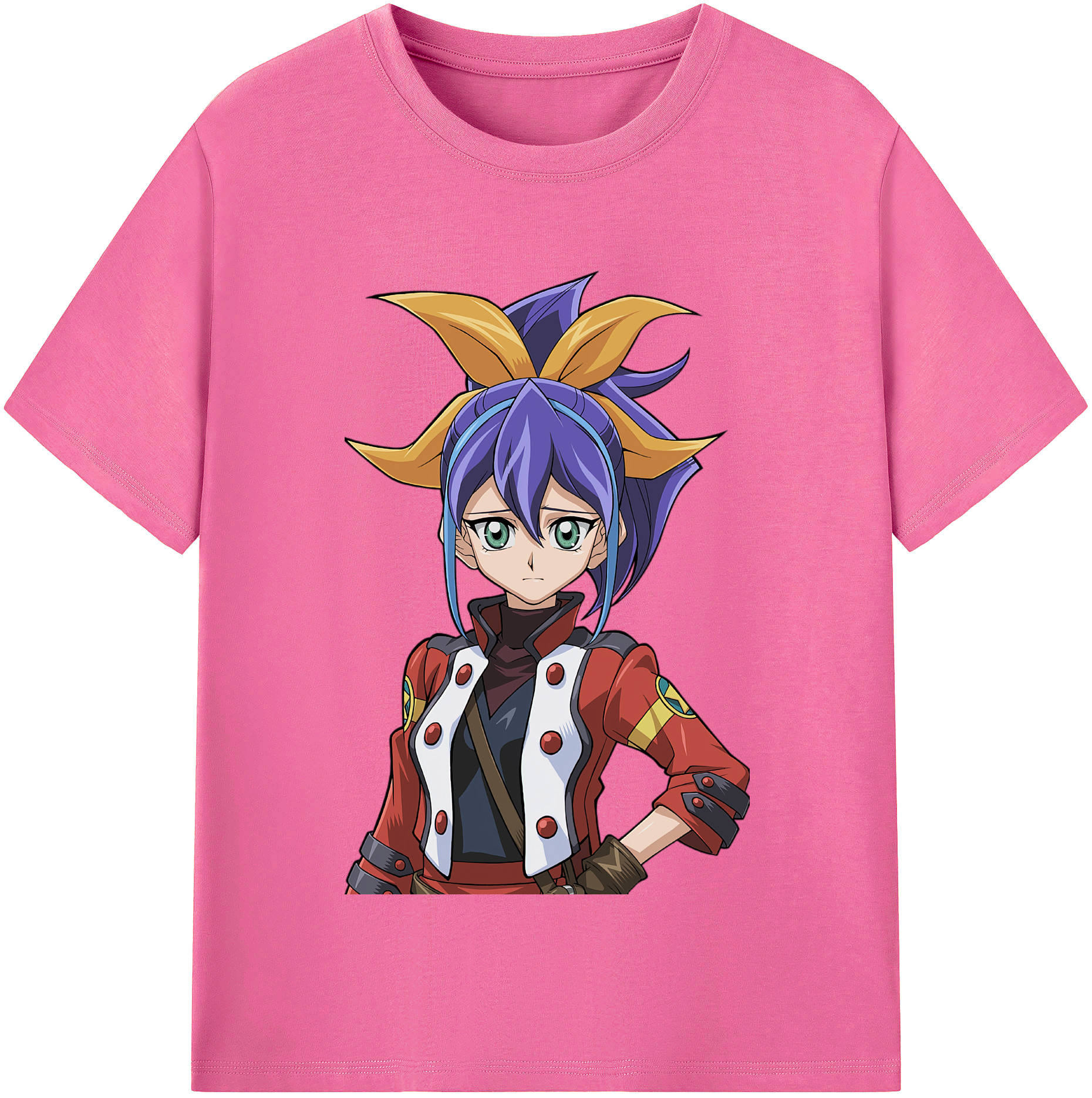 （画像用） 遊☆戯☆王 Yu-Gi-Oh! レディースカジュアルプリントTシャツ（綿100％）